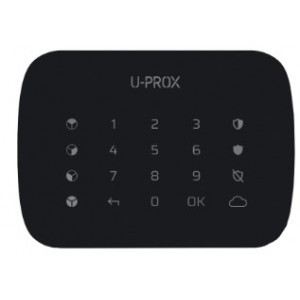 U-Prox Keypad G4 Black Беспроводная сенсорная клавиатура для четырех групп